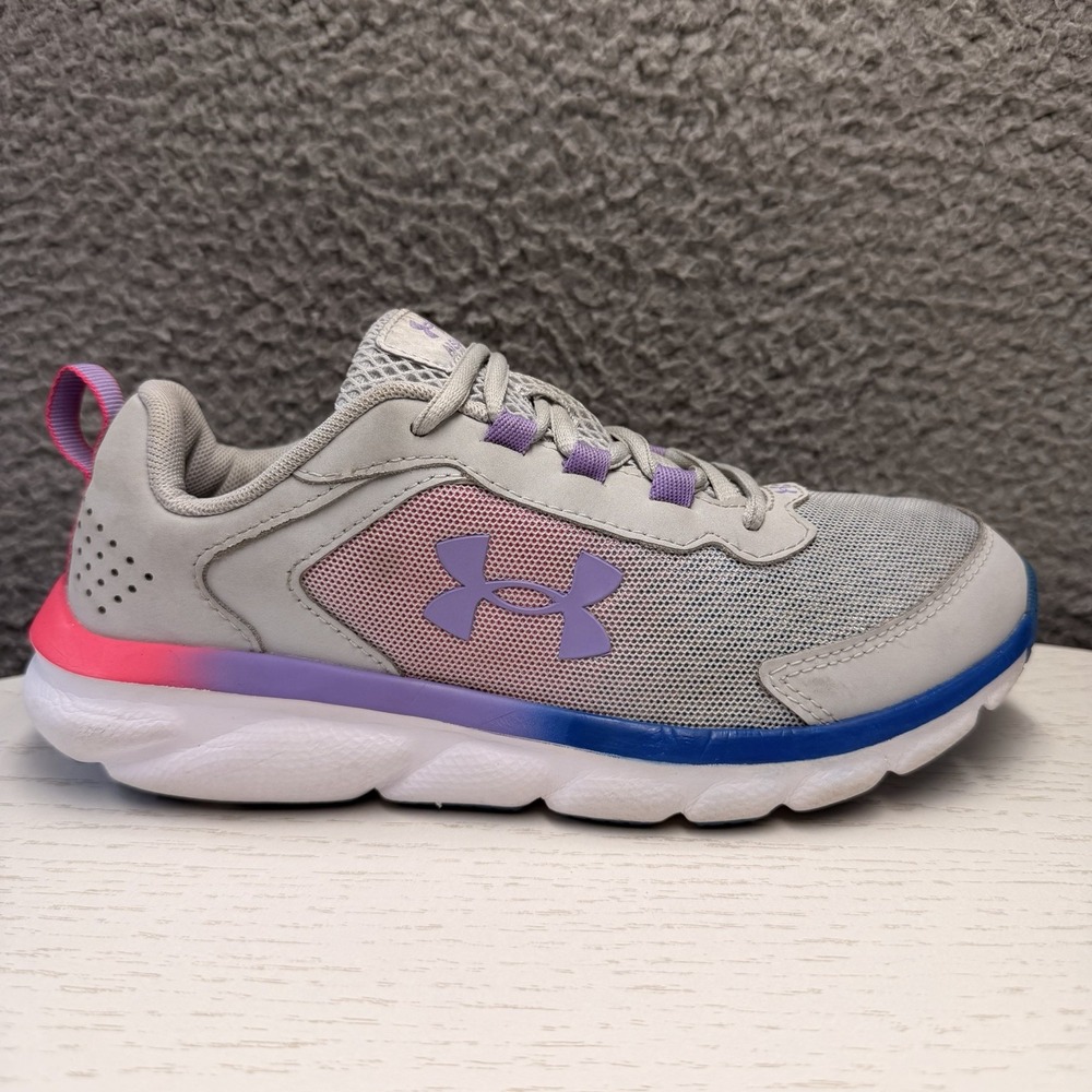 Under Armour Assert 9 Shoes Girls Youth Size 5Y Athletic Running Sneakers